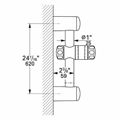 Shower Bar With Swivel Hand Shower Holder Model Number 28666000 