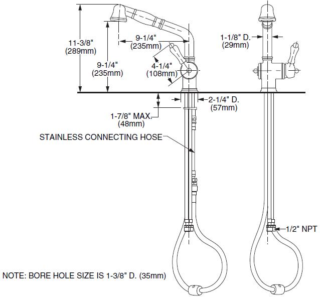 BRAND NEW   JADO Victorian Single Lever Kitchen Faucet 850/850/105