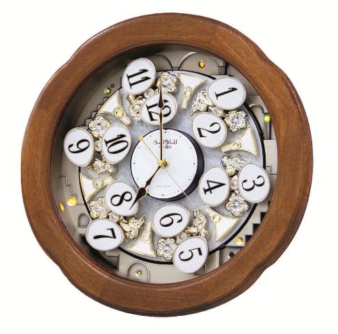 RHYTHM Angel Blossom Magic Motion Clock   4MH825WD06  