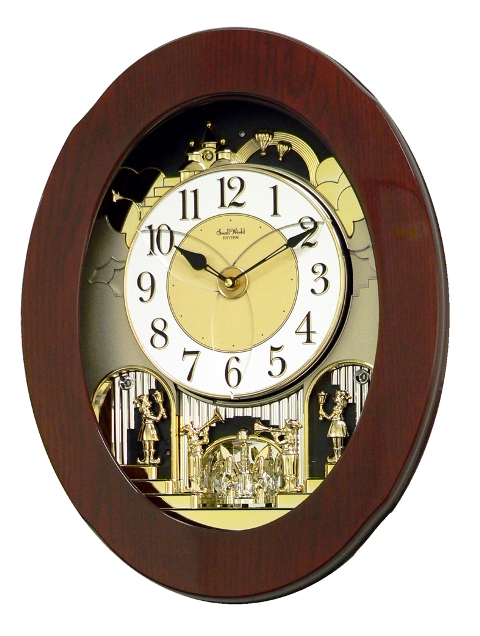 rhythm grand nostalgia entertainer clock 4mh838wd06 a rhythm